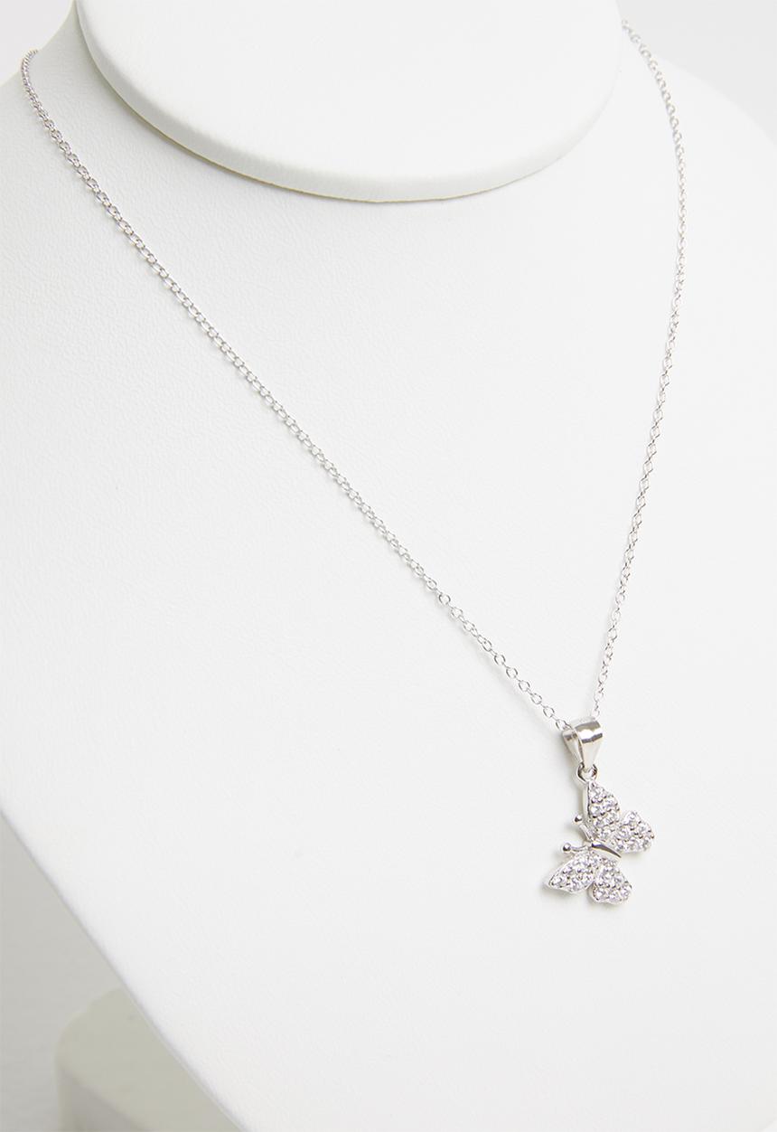 Superbalist - Sterling silver butterfly necklace - silver