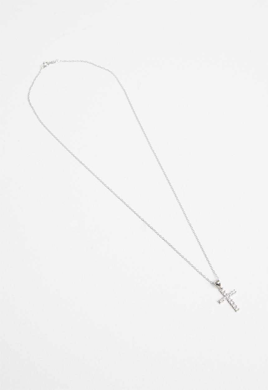 Superbalist - Sterling silver cross necklace - silver