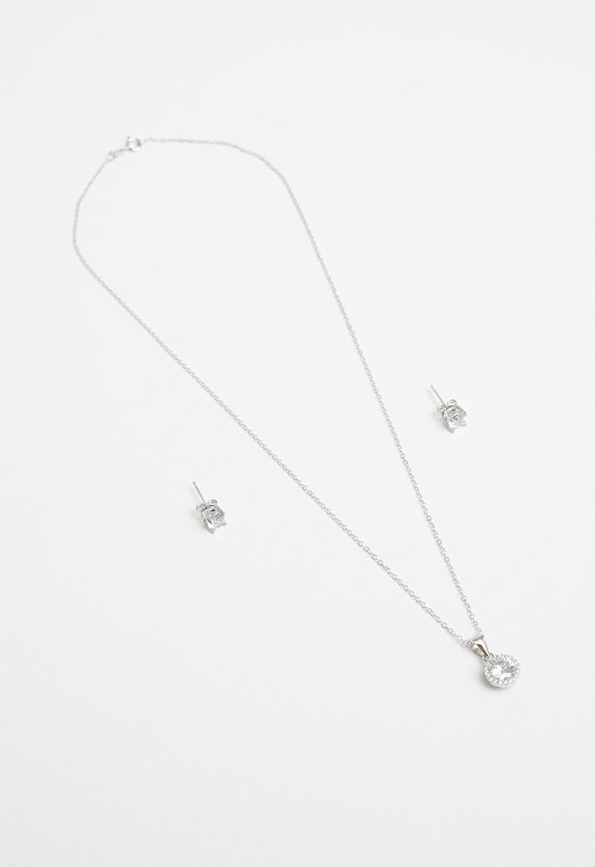 Superbalist - Sterling silver halo and stud set - silver