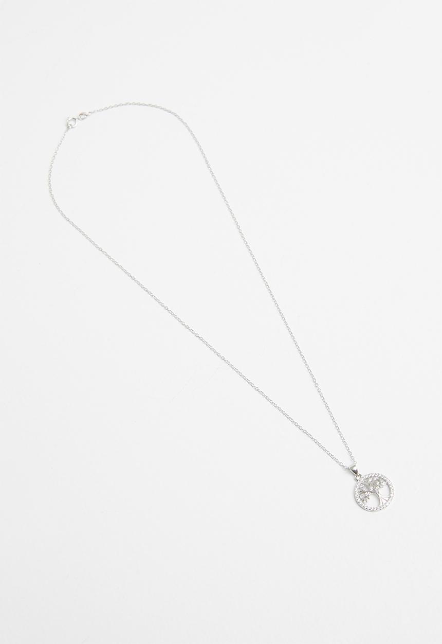 Superbalist - Sterling silver tree of life necklace - silver