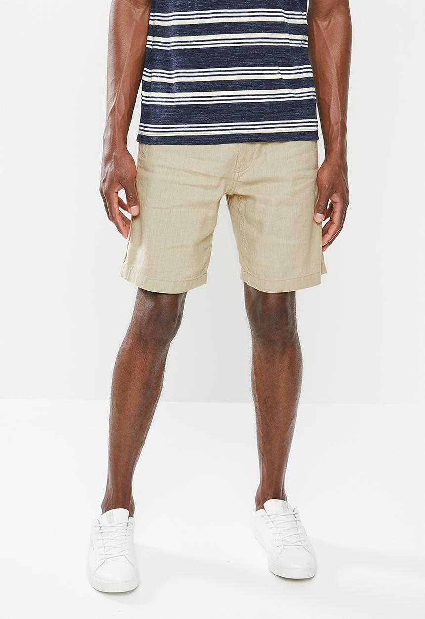 MANGO - Bermuda flek shorts - beige