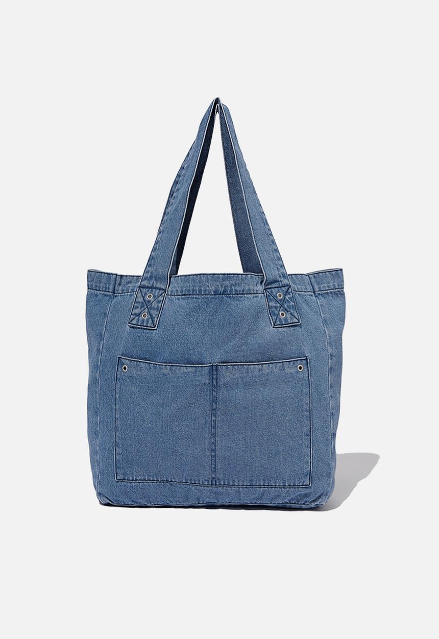 Rubi - Mini max washed tote - blue