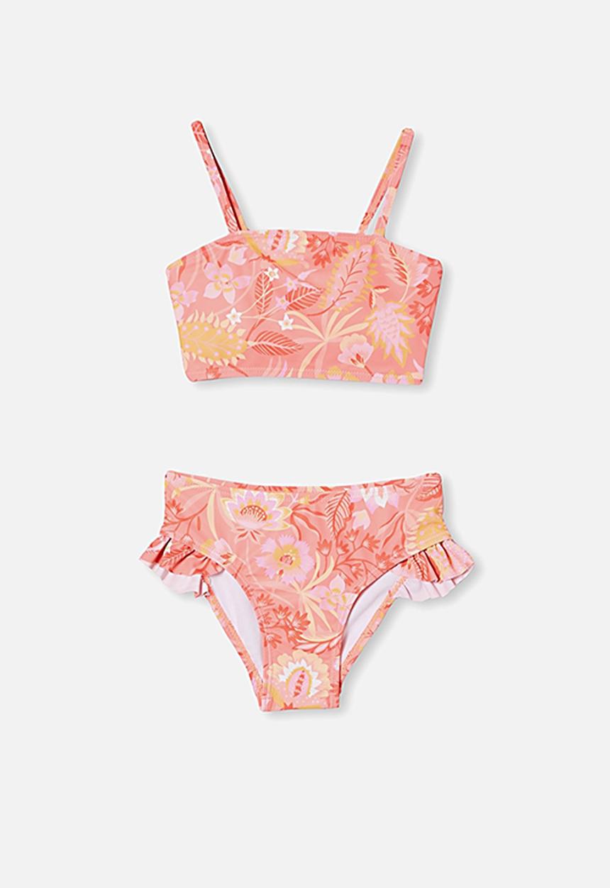 Cotton On - Gwen bikini - retro coral retro floral