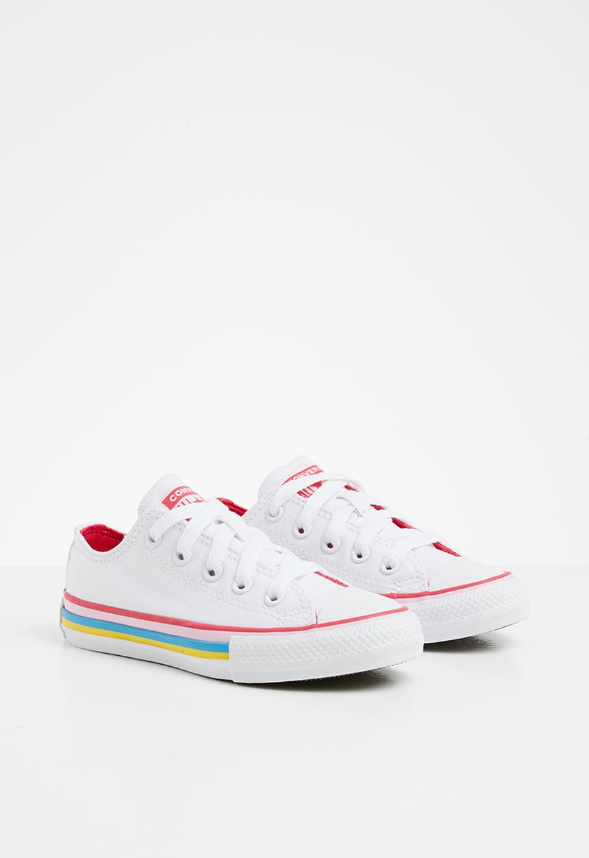 Converse - Chuck Taylor all star - white/carmine pink