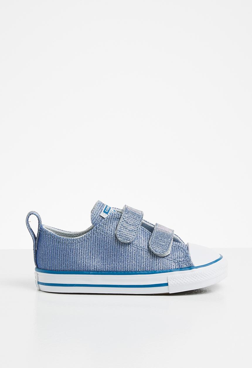 Converse - Chuck taylor all star 2v glitter textile - ice blue/cape blue/photon dust