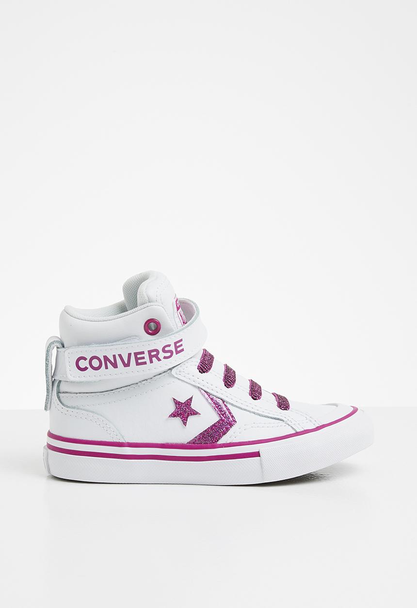 Converse - Pro blaze strap sparkle - white/cactus flower/photon dust
