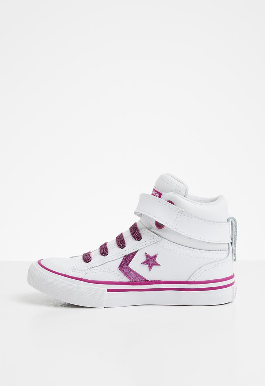 Converse - Pro blaze strap sparkle - white/cactus flower/photon dust