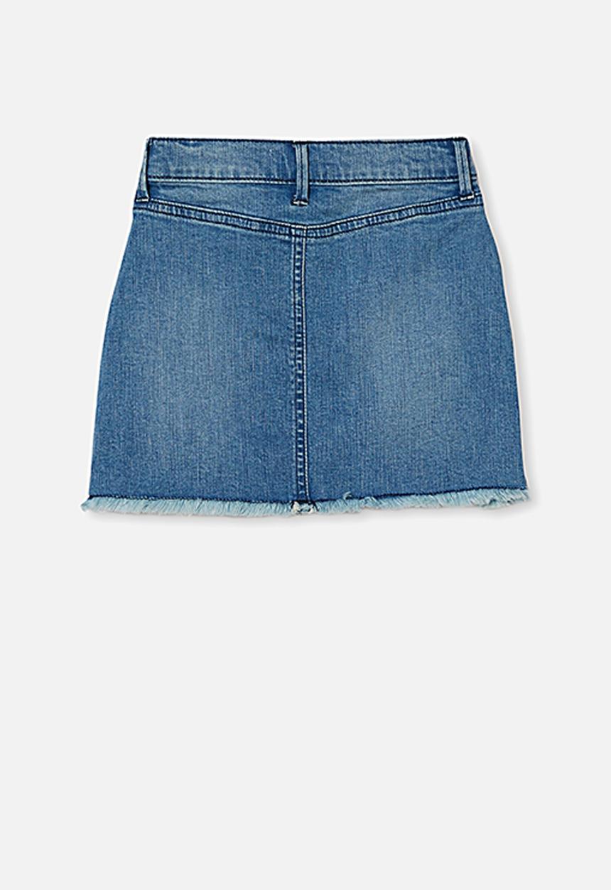 Cotton On - Finn denim skirt - mid wash