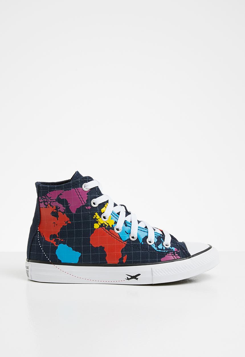 Converse - Chuck Taylor all star worldwide - obsidian/sail blue/university red