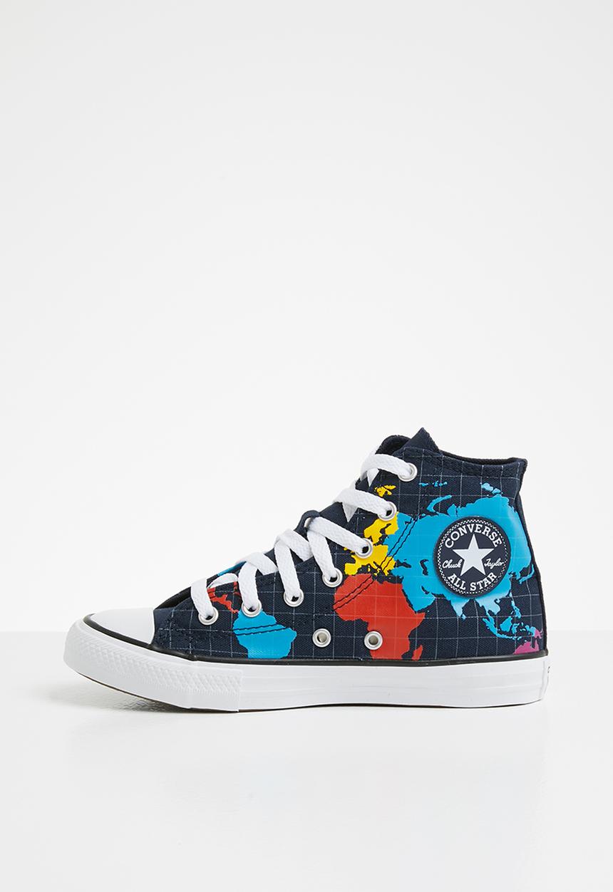 Converse - Chuck Taylor all star worldwide - obsidian/sail blue/university red