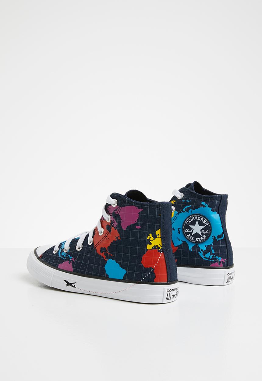 Converse - Chuck Taylor all star worldwide - obsidian/sail blue/university red