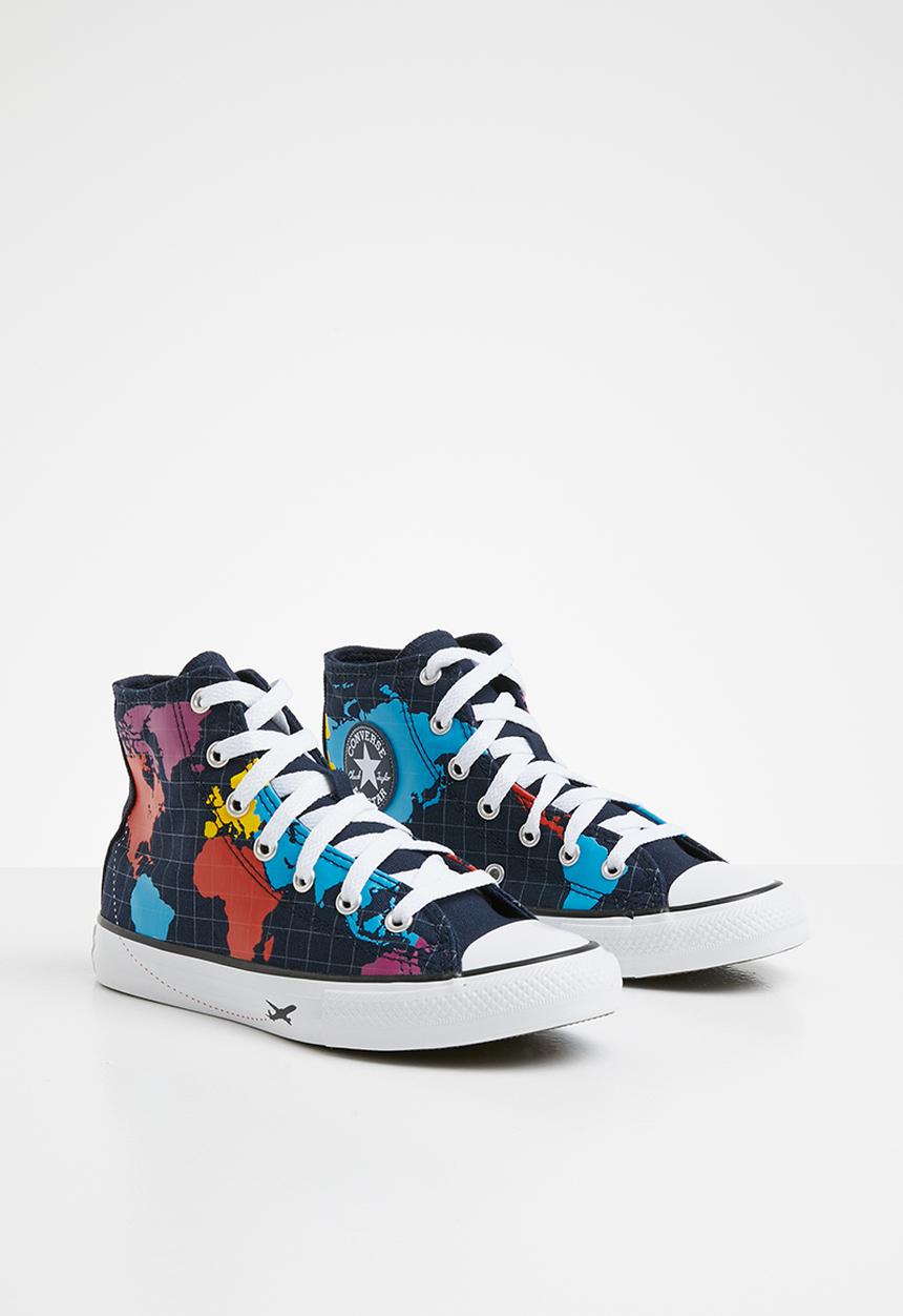 Converse - Chuck Taylor all star worldwide - obsidian/sail blue/university red