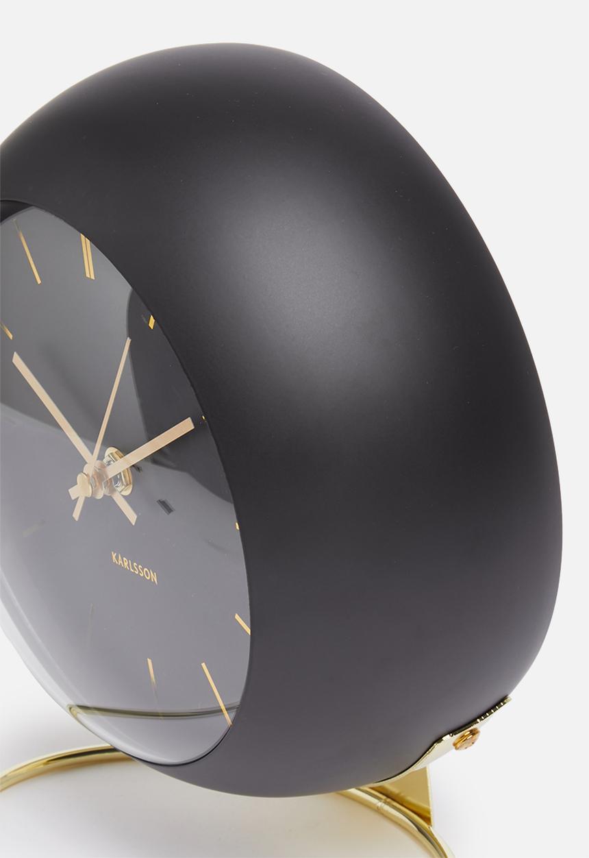 Present Time - Globe table clock - black & gold