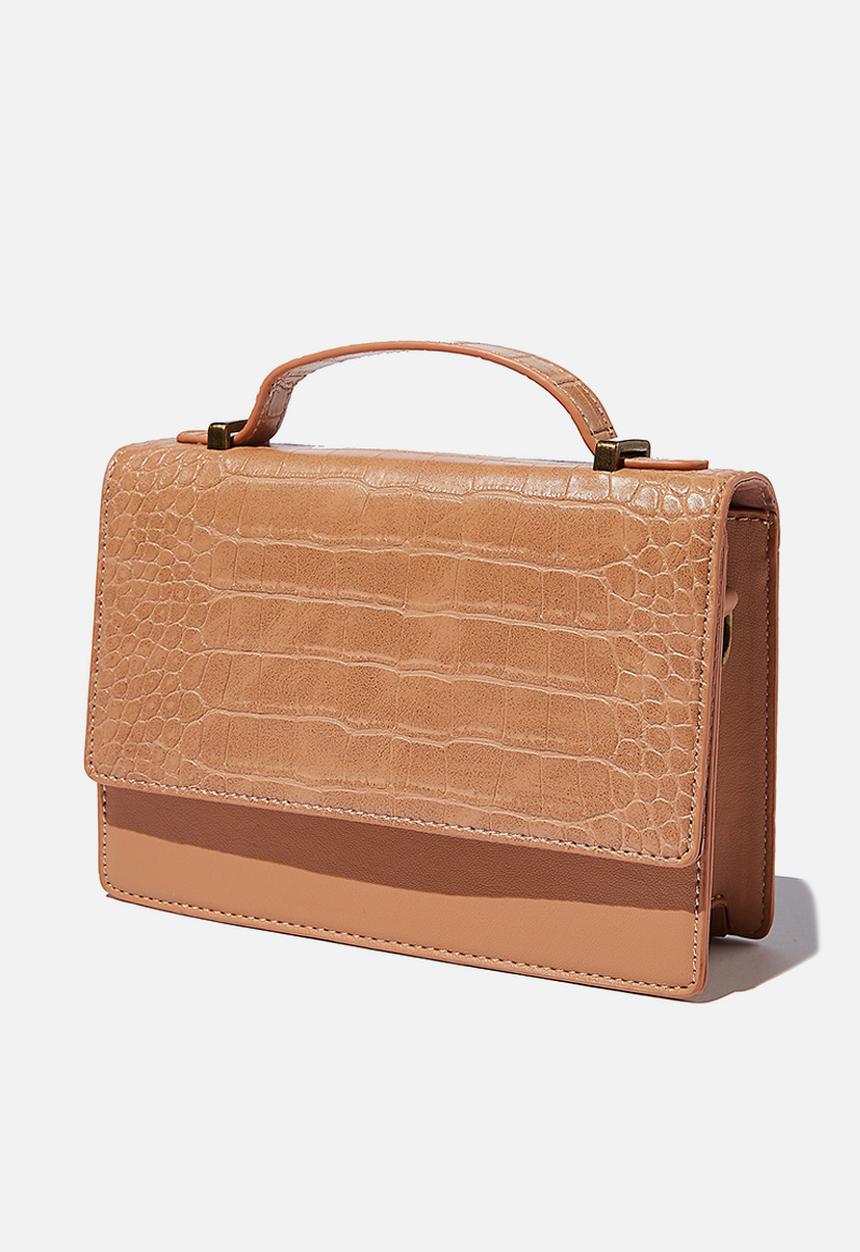 Rubi - Aria chain strap cross body bag - tan