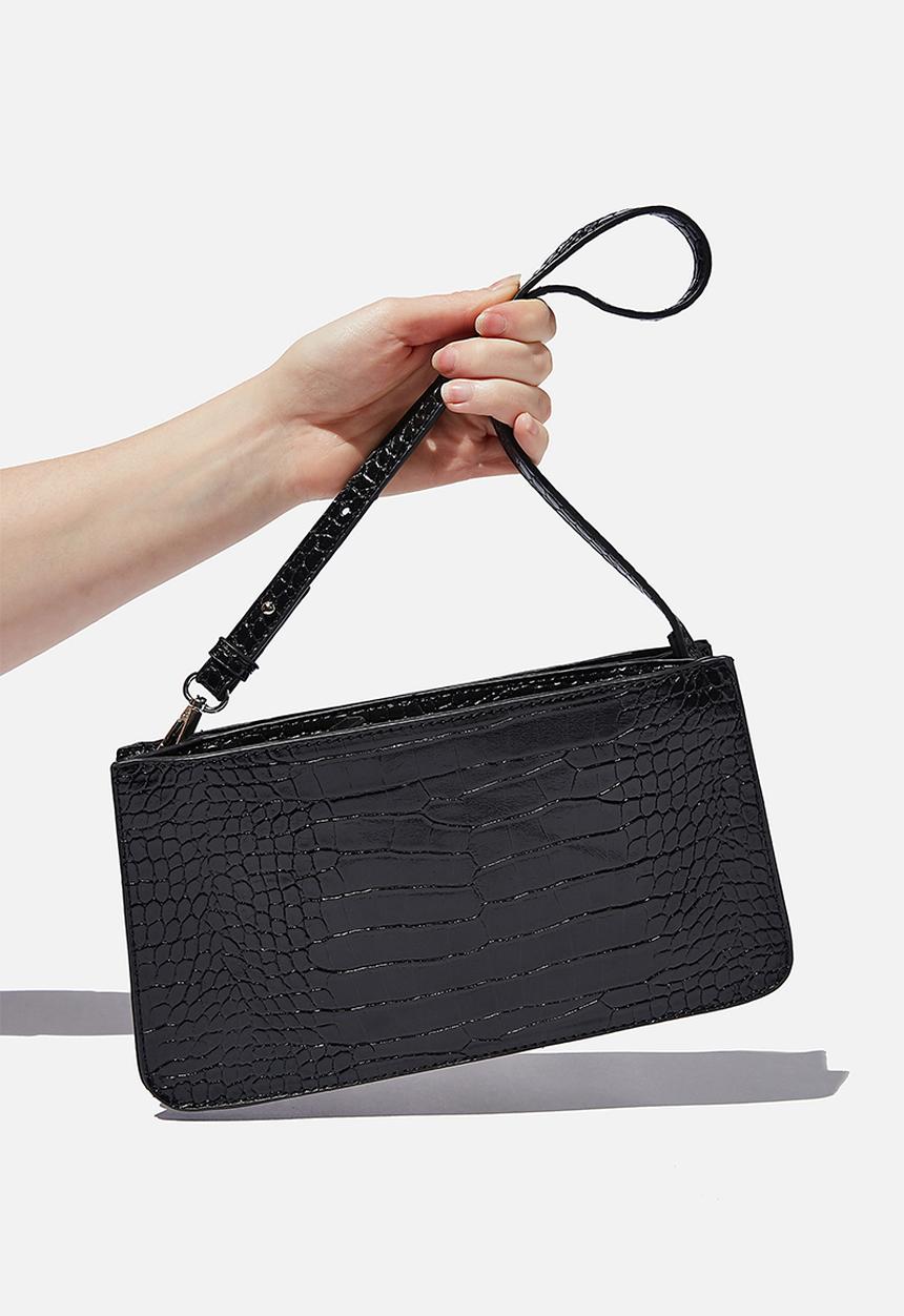 Rubi - Landscape underarm bag - black