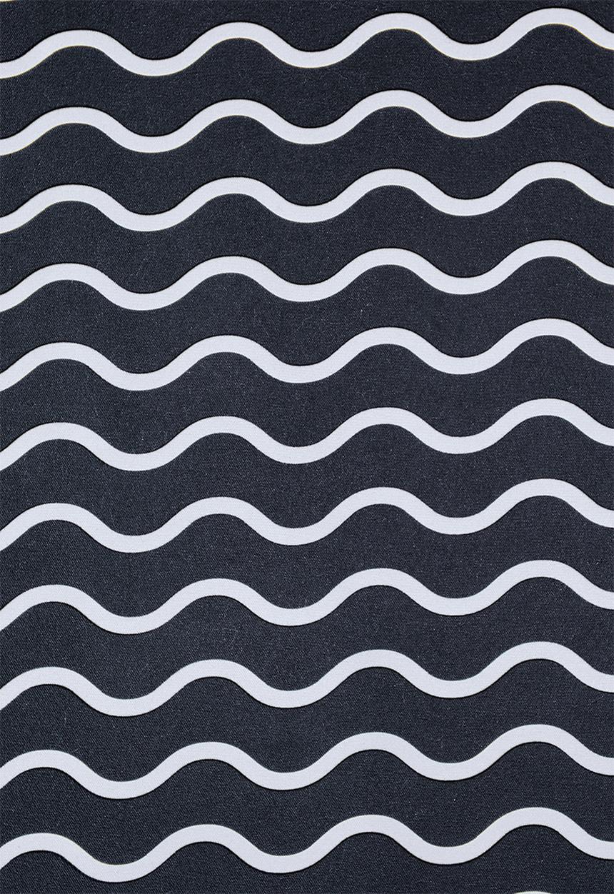 Superbalist - Baja printed swimshorts - navy & white wave