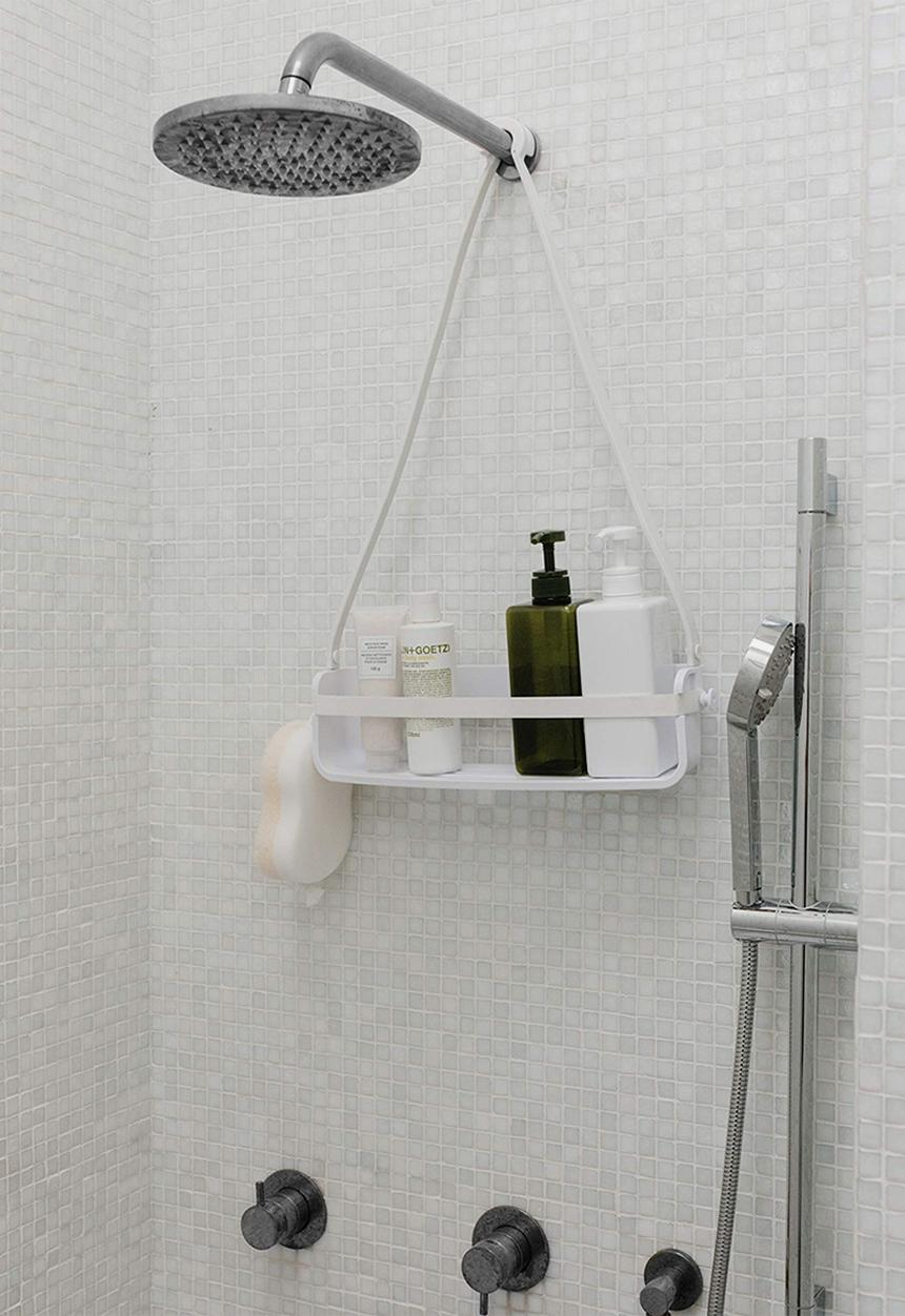 Umbra - Flex single shower caddy - white