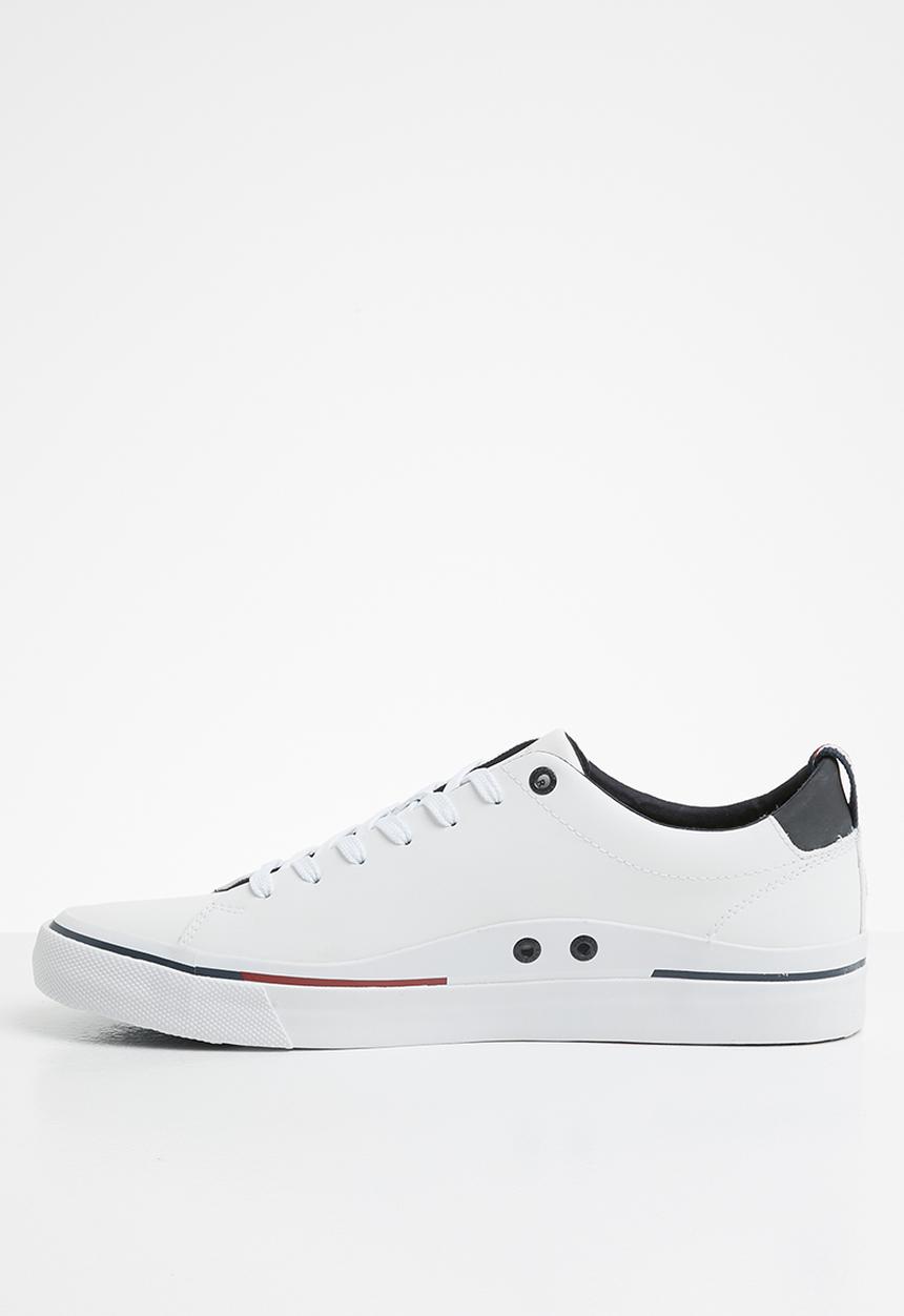 Tommy Hilfiger - Corporate leather sneaker - white