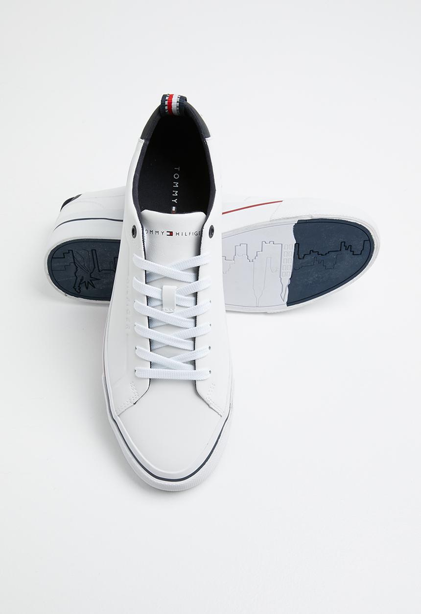 Tommy Hilfiger - Corporate leather sneaker - white