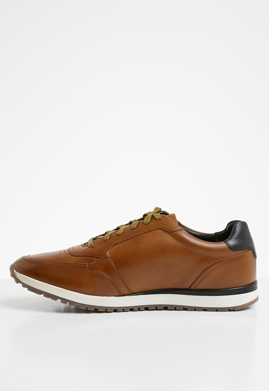 Tommy Hilfiger - Premium leather runner - tan