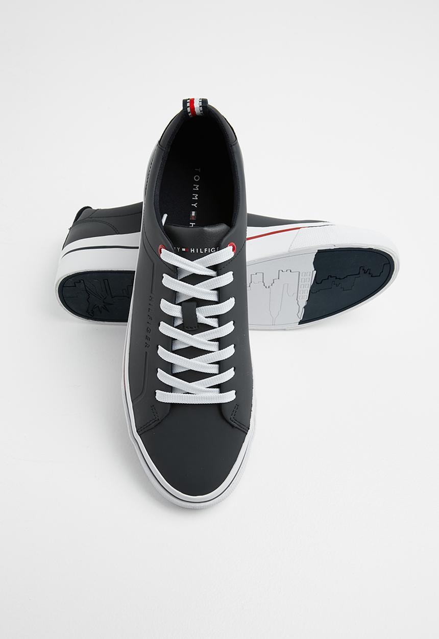 Tommy Hilfiger - Corporate leather sneaker - midnight
