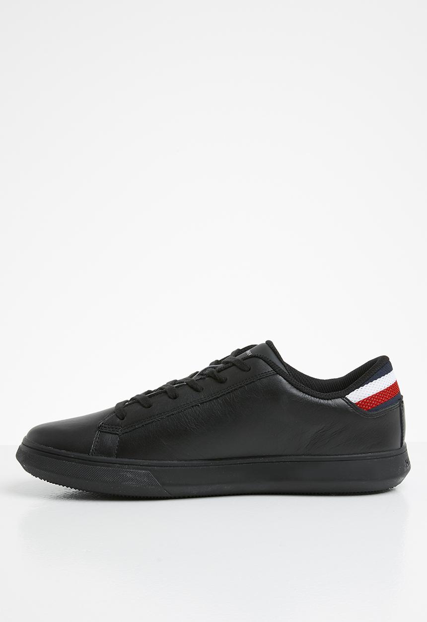 Tommy Hilfiger - Essential leather detail cupsole sneaker - black