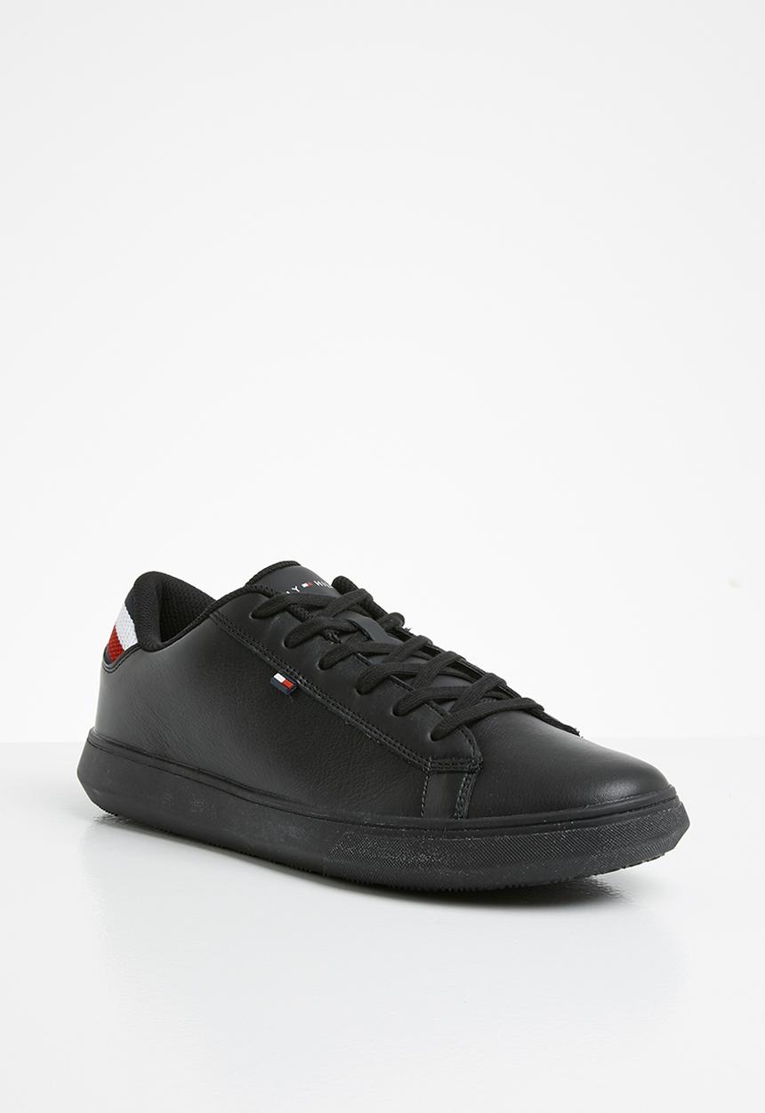 Tommy Hilfiger - Essential leather detail cupsole sneaker - black