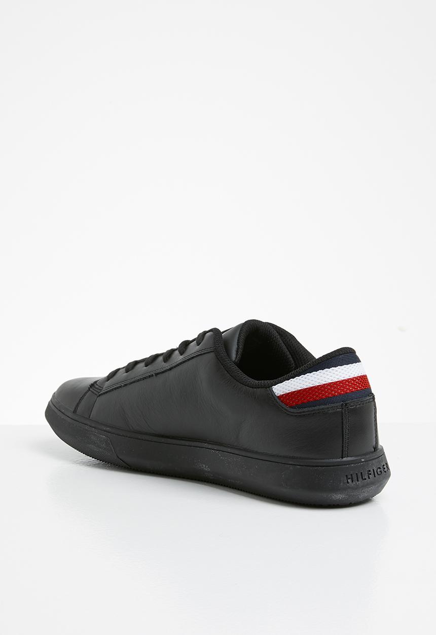 Tommy Hilfiger - Essential leather detail cupsole sneaker - black