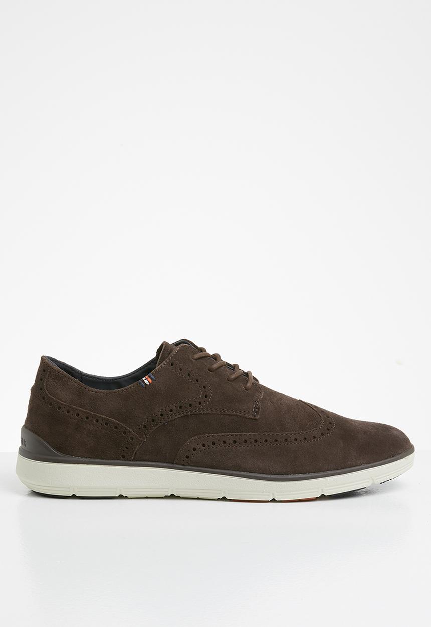 Tommy Hilfiger - Lightweight city suede shoe - coffee bean