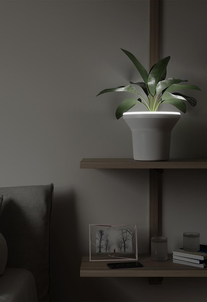 Umbra - Ora planter - white