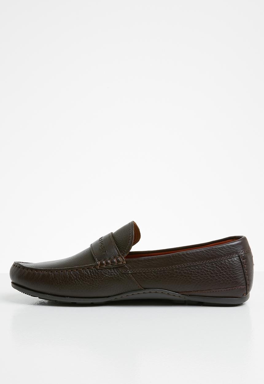 Tommy Hilfiger - Seasonal leather driver - coffee bean