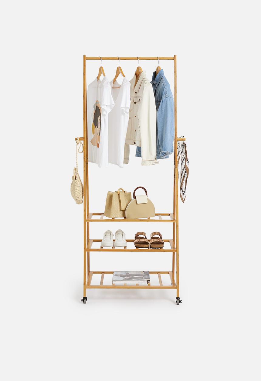 Present Time - Bamboo clothes rack - natural