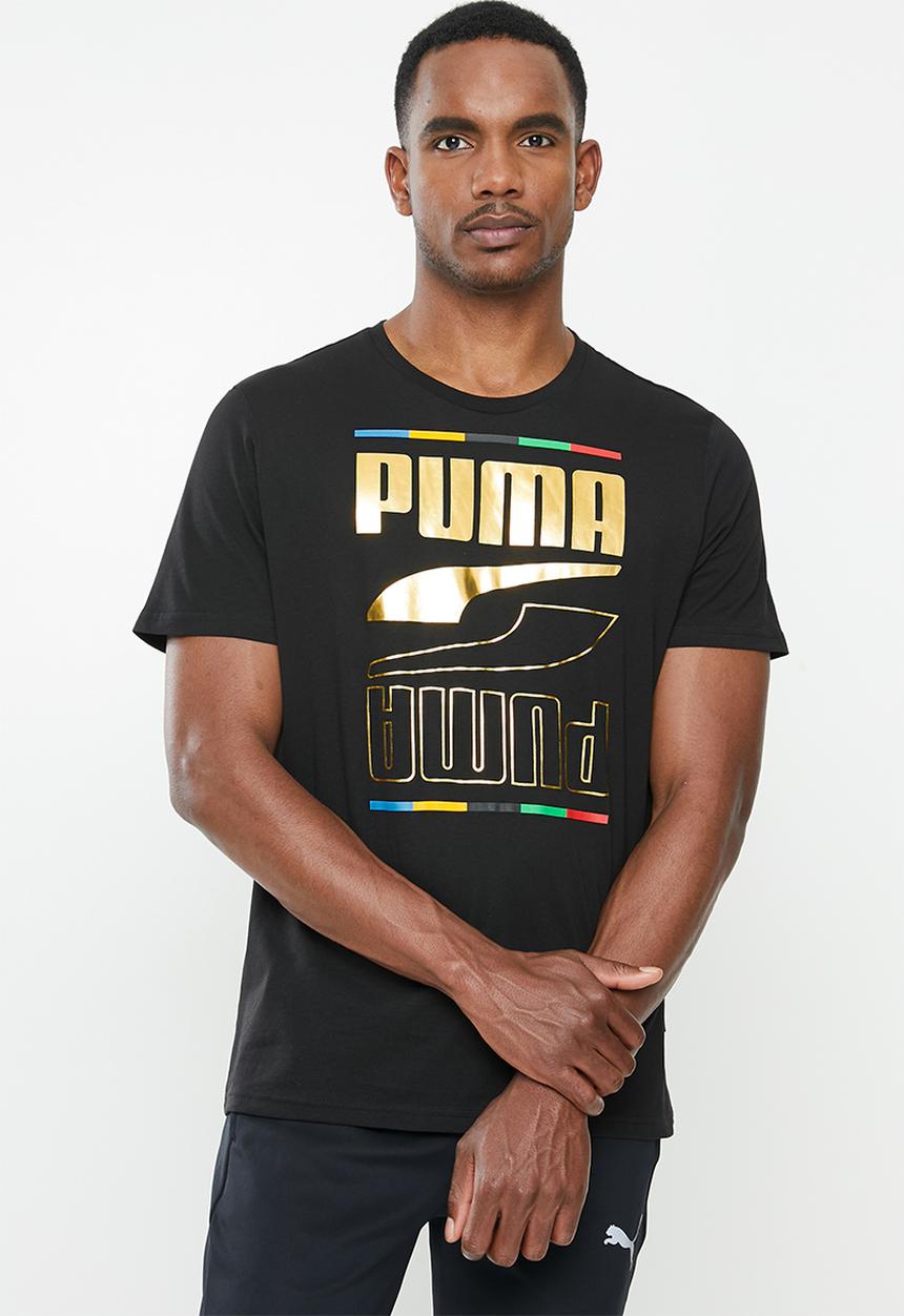 PUMA - Rebel tee continents tee - black