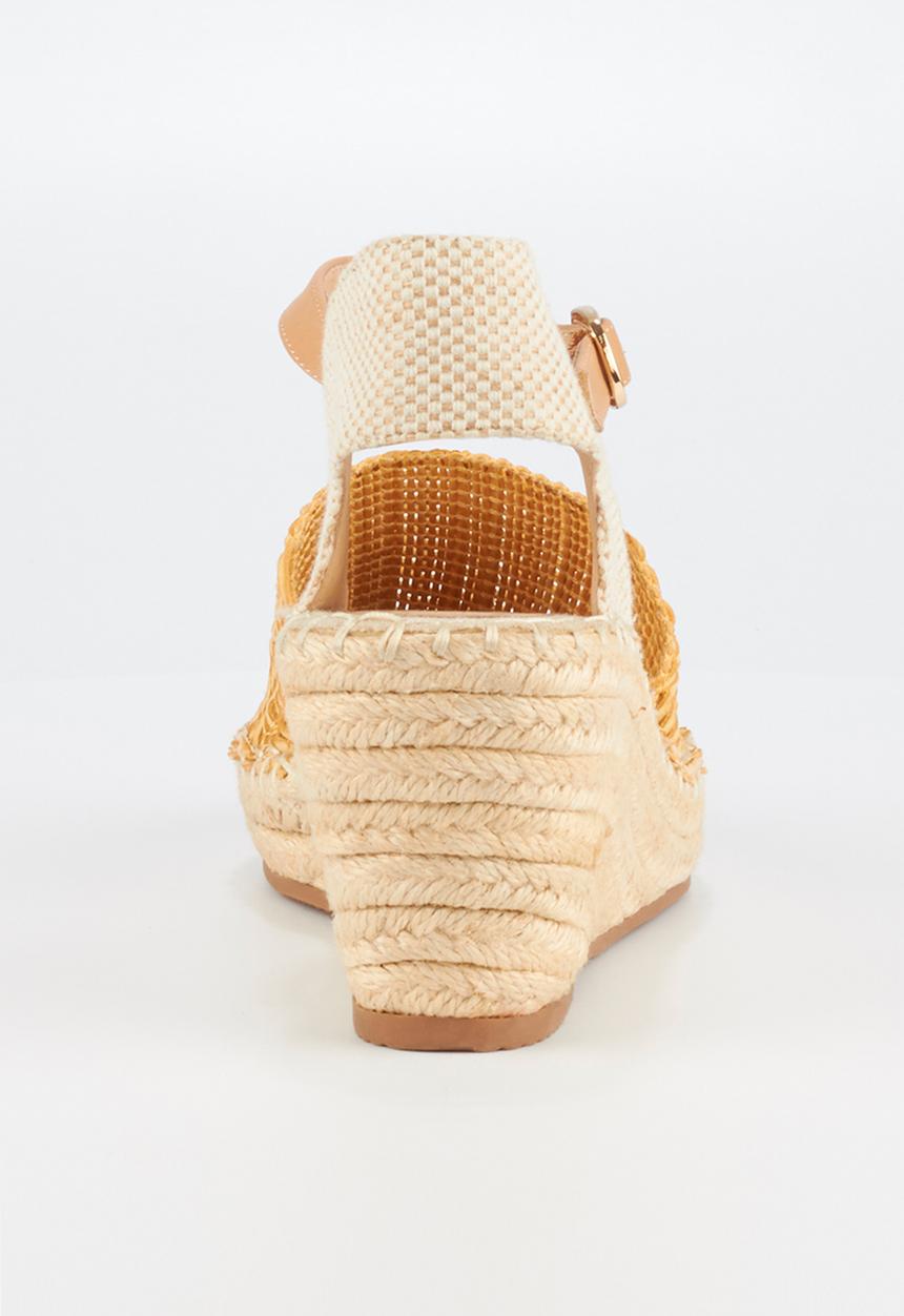 Butterfly Feet - Virgo wedge - yellow