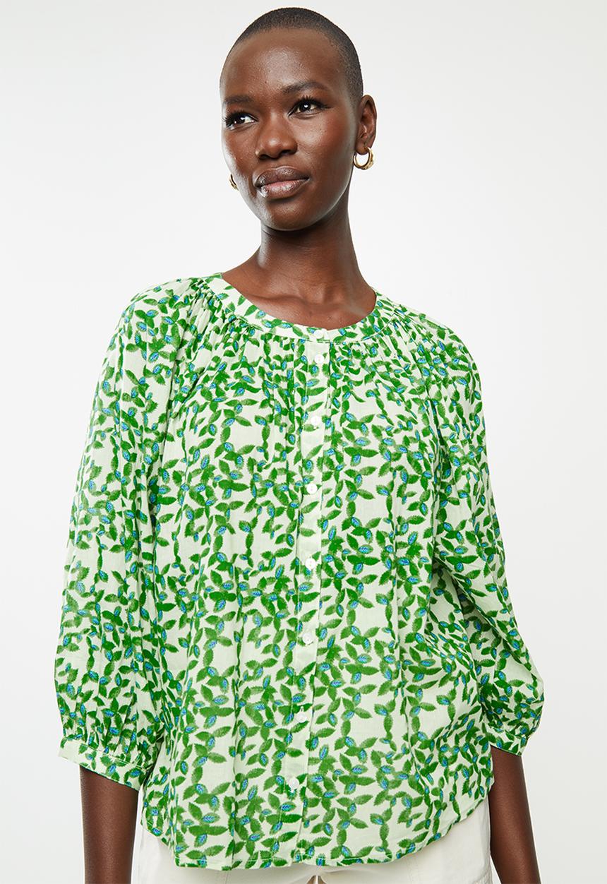 MANGO - Blouse jungle - green