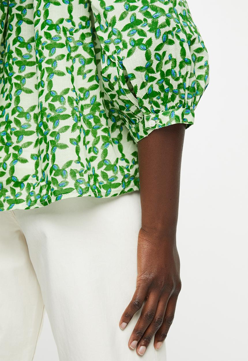 MANGO - Blouse jungle - green