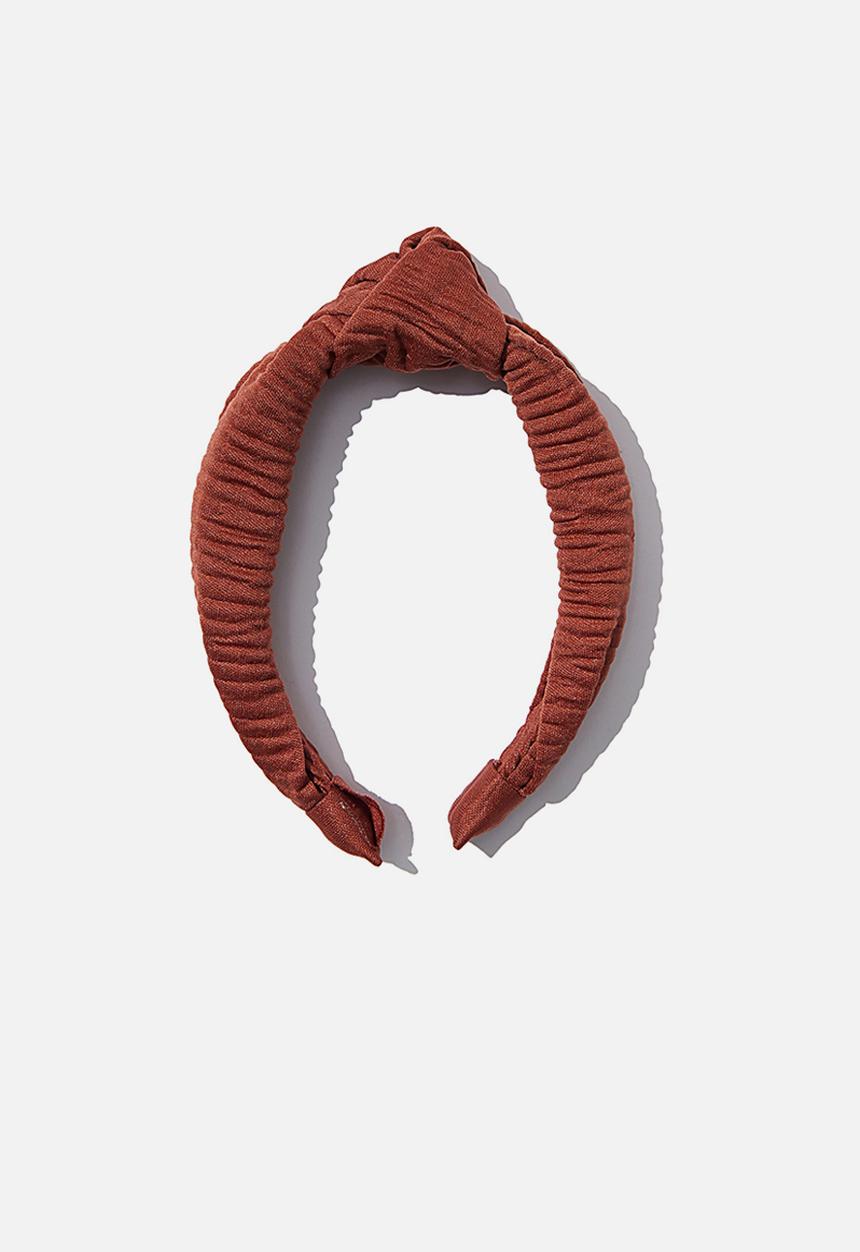 Rubi - Nadia knot headband - chocolate