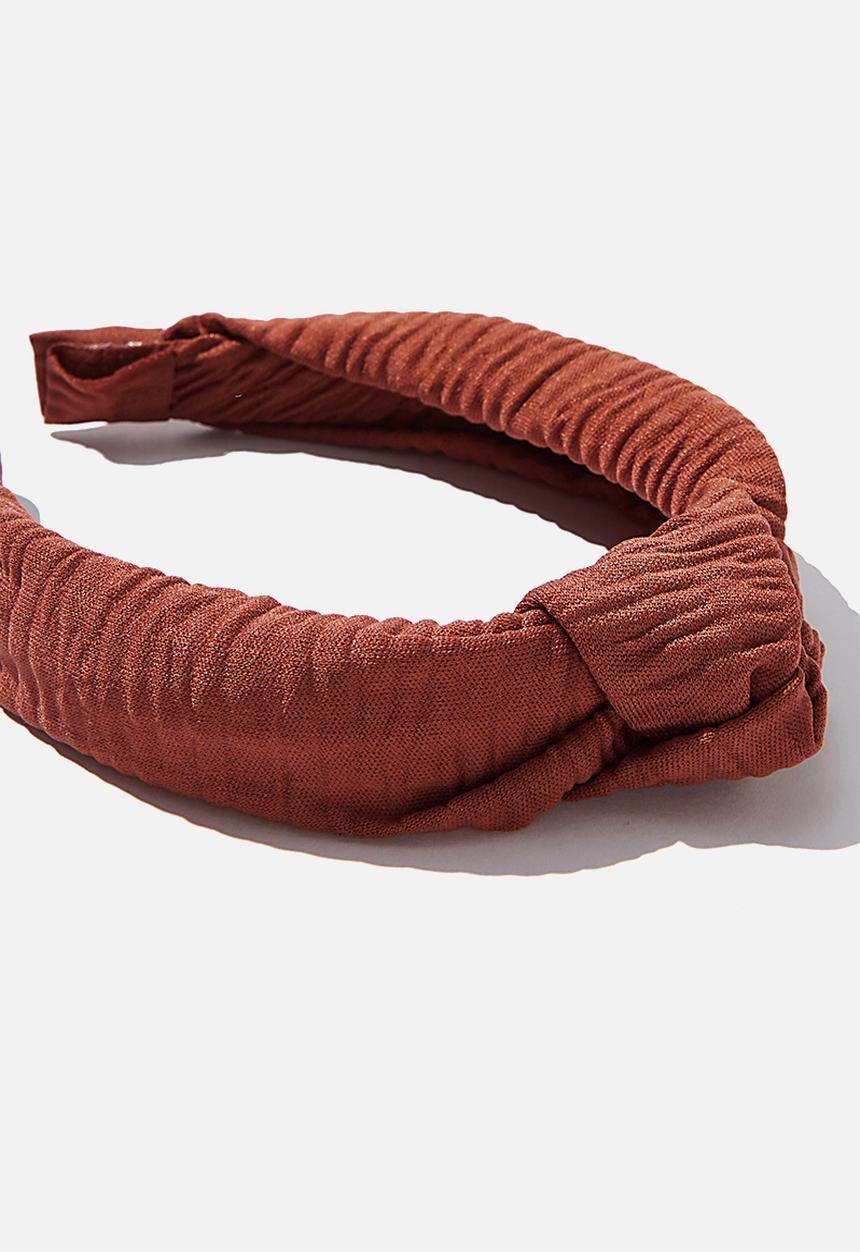 Rubi - Nadia knot headband - chocolate