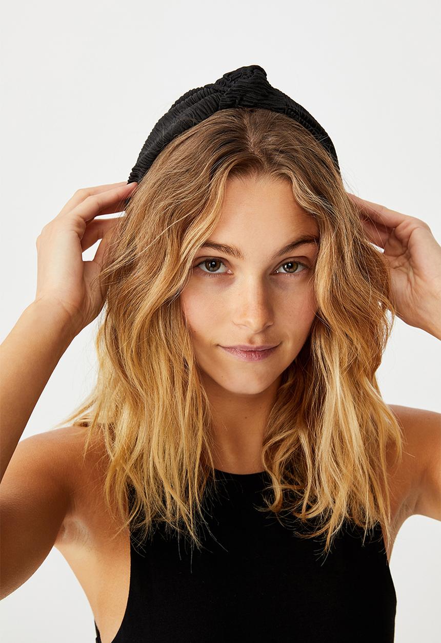 Rubi - Nadia knot headband - black