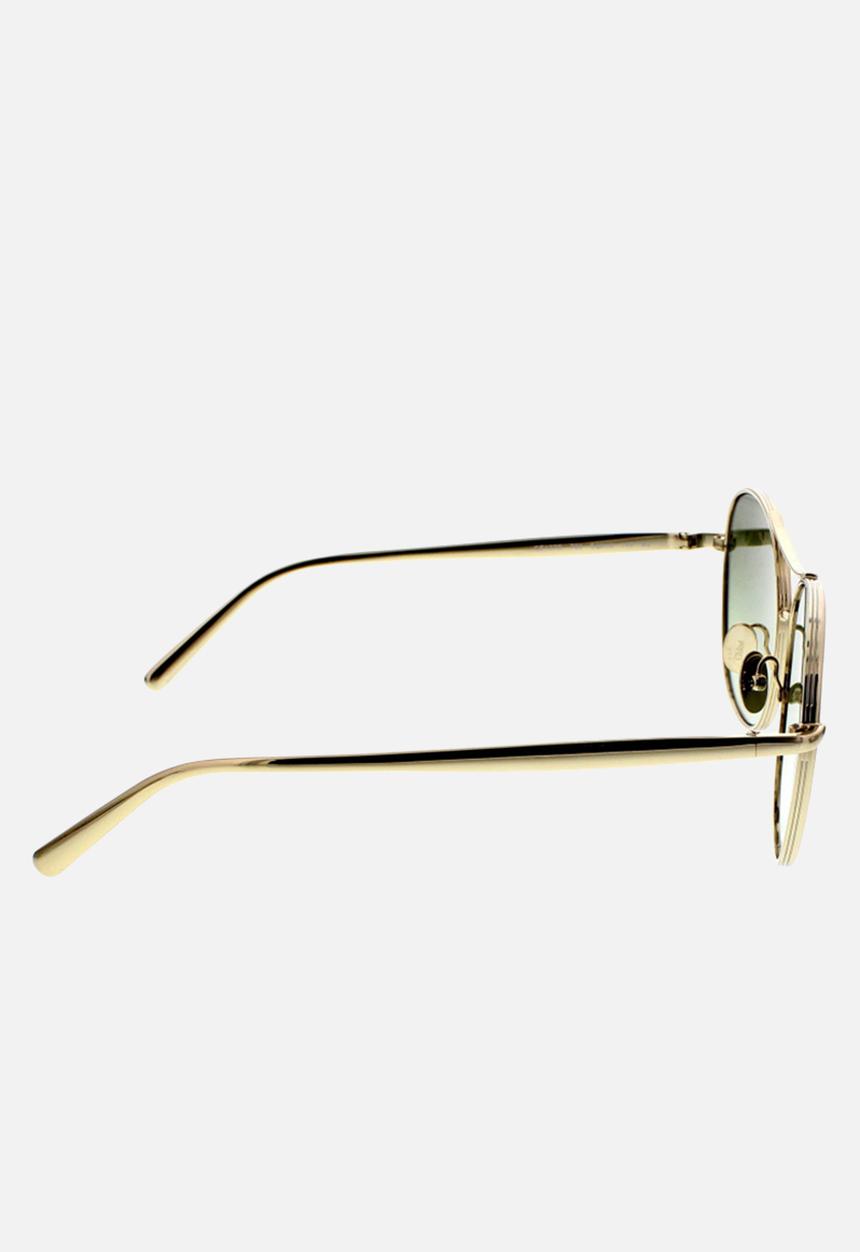 Chloe - Chloe round sunglasses - gold & green