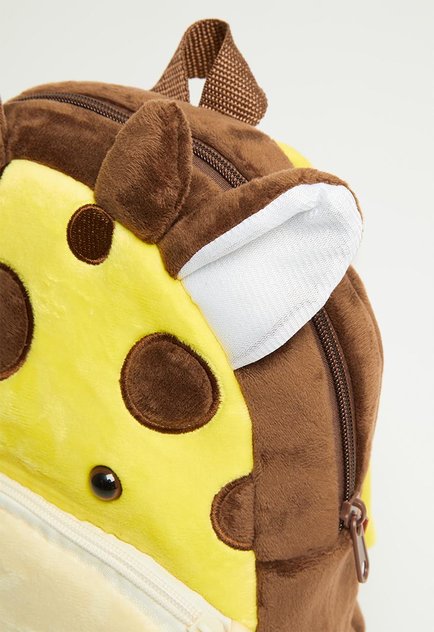 Pop Candy - Giraffe backpack - yellow & brown 