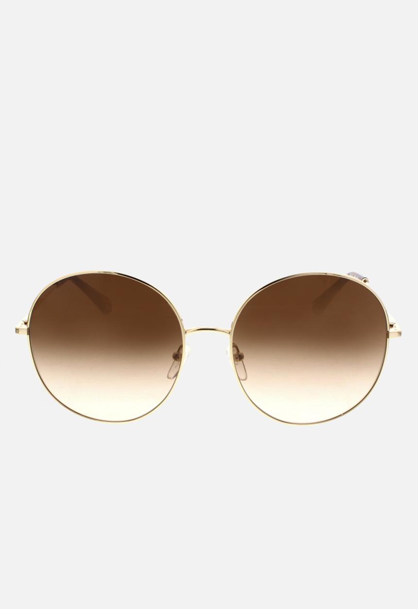 Chloe - Chloe round sunglasses - gold/gradient brown rose