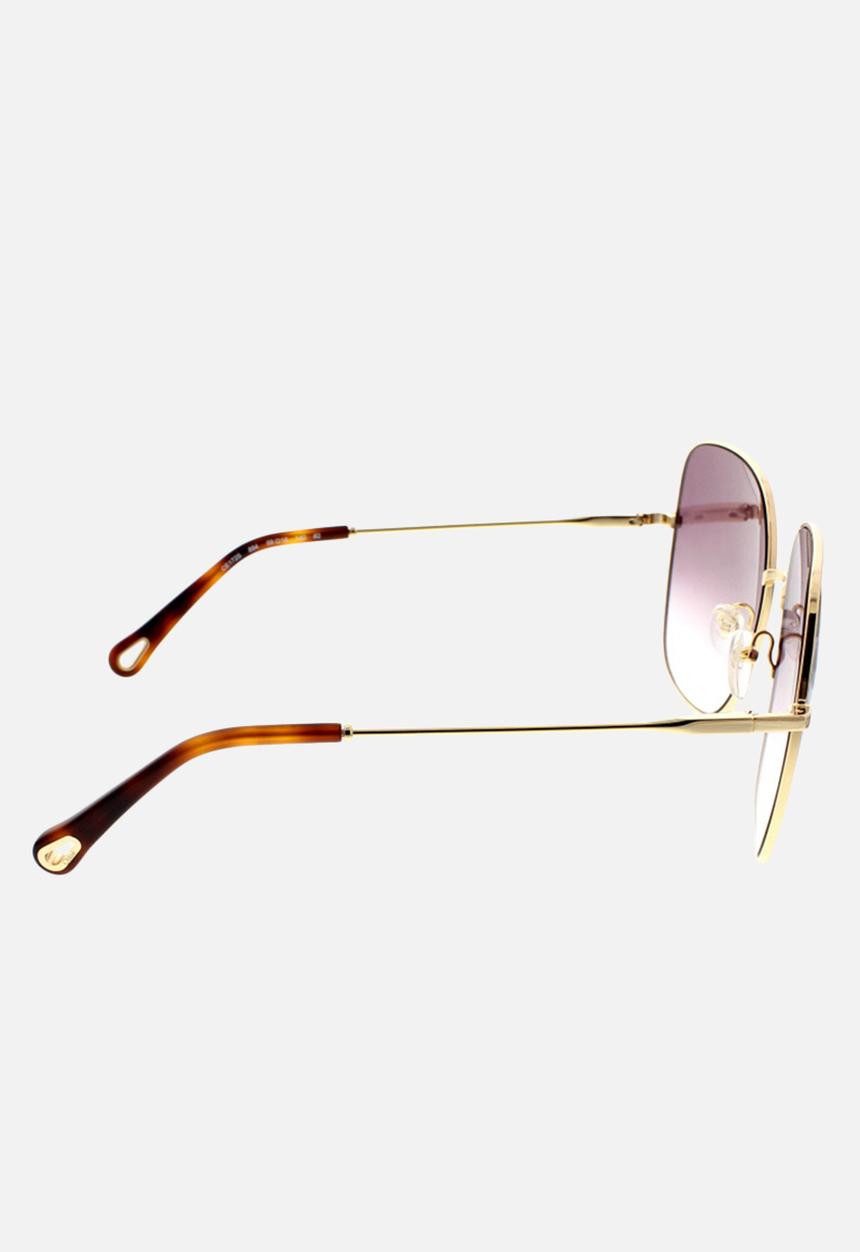 Chloe - Chloe square sunglasses - gold & gradient violet