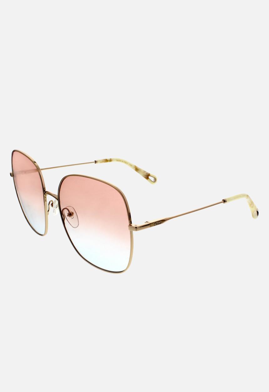 Chloe - Chloe square sunglasses - rose gold & gradient rose azure