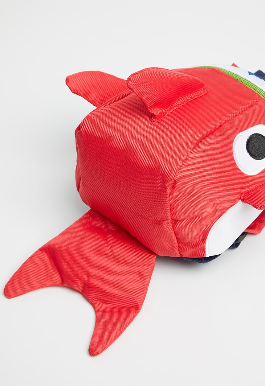 Pop Candy - Boys shark backpack - red