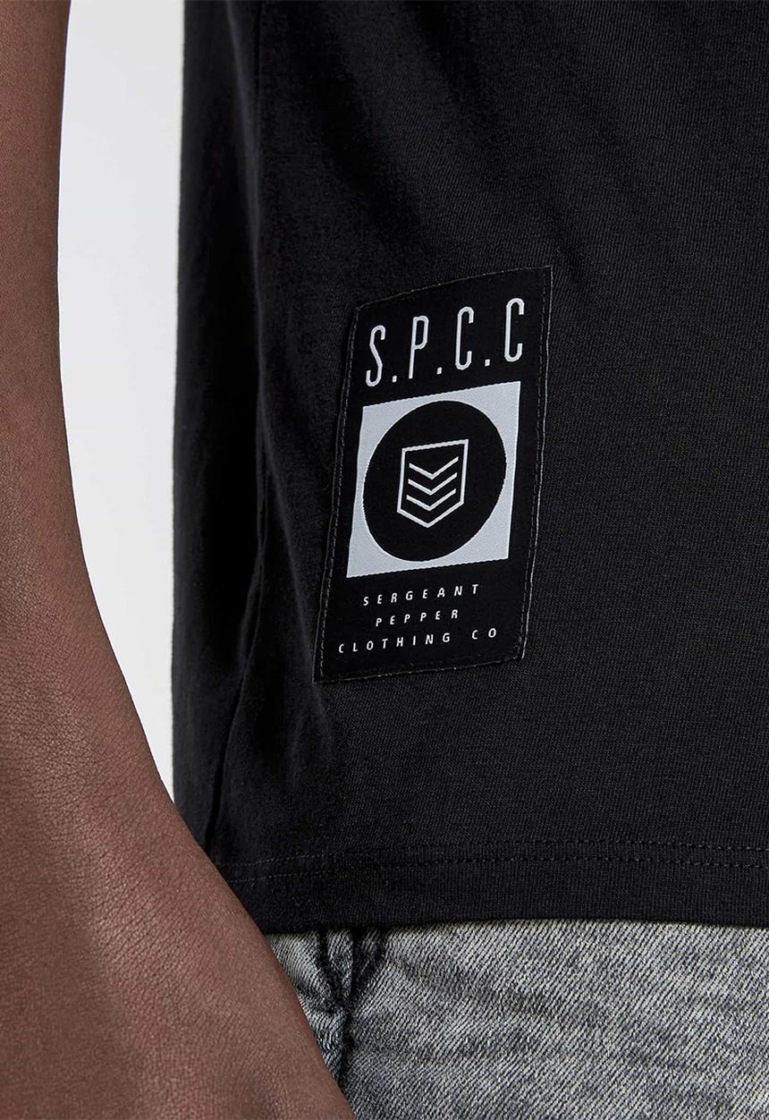 S.P.C.C - Baltic fashion straight hem T-shirt - black