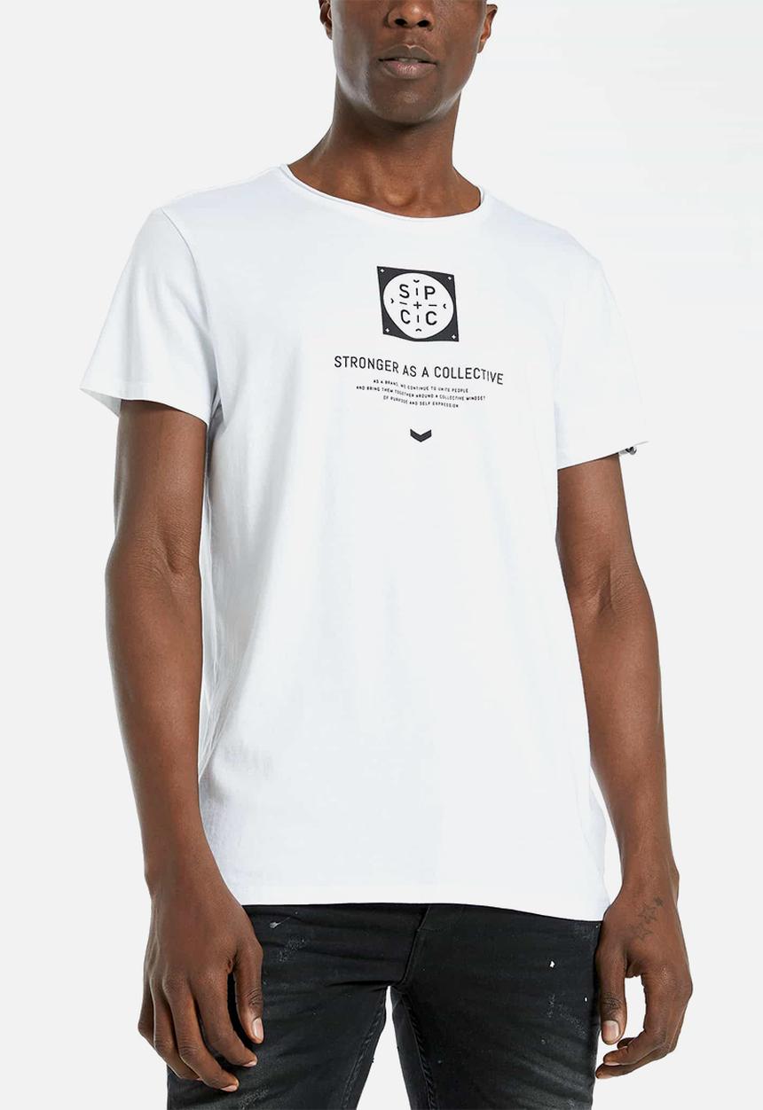 S.P.C.C - Eldon fashion fashion fit t-shirt - white