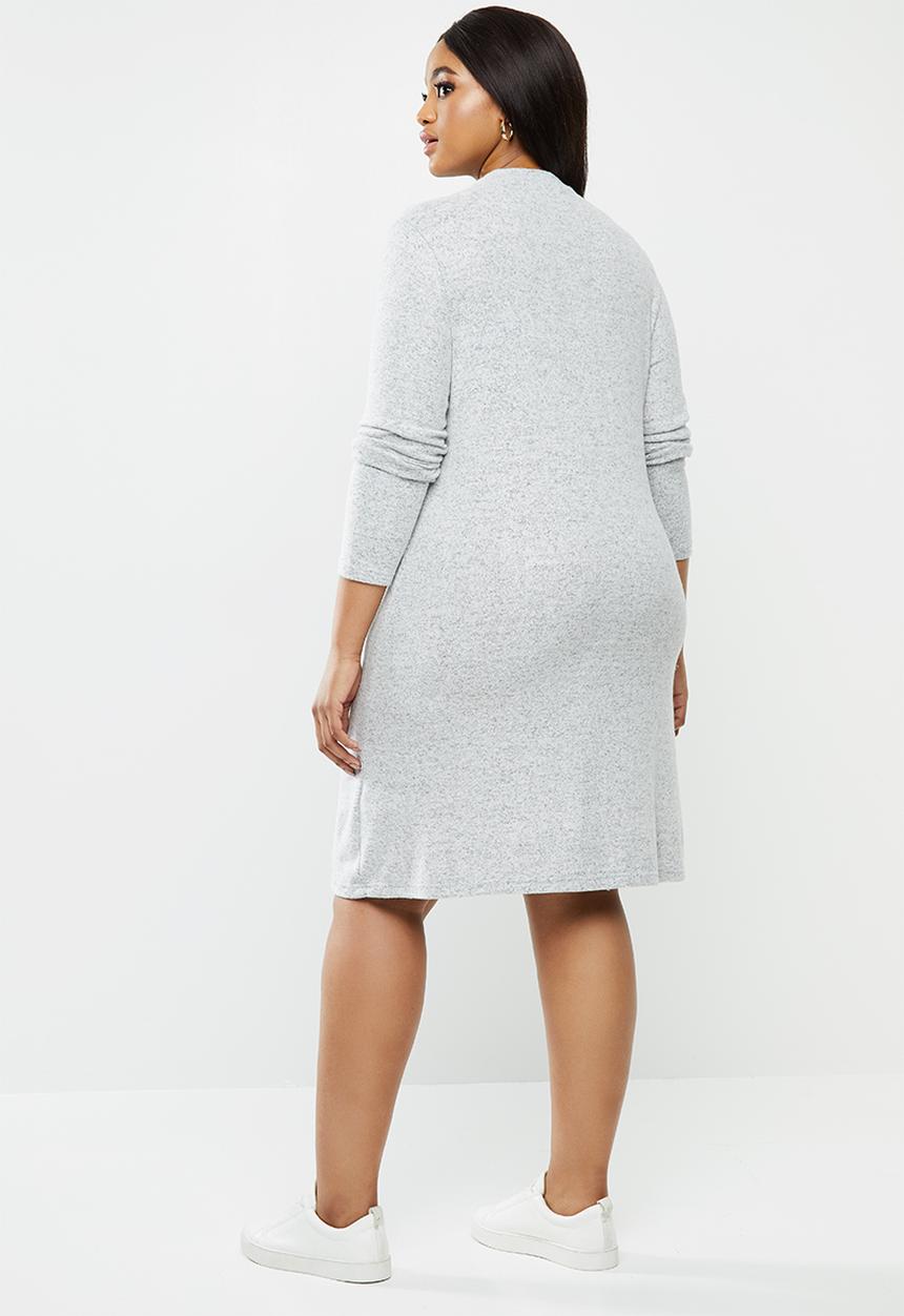 Carmakoma - India long sleeve dress - grey melange