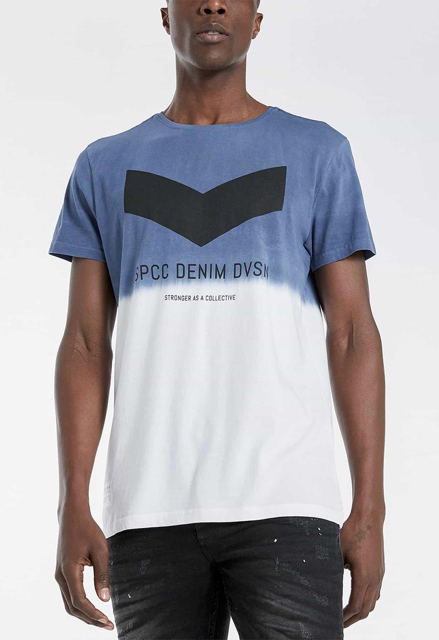 S.P.C.C - Harrow premium straight hem T-shirt - denim blue