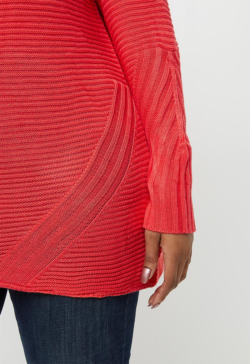 Carmakoma - Vikka long sleeve high neck pullover - bittersweet